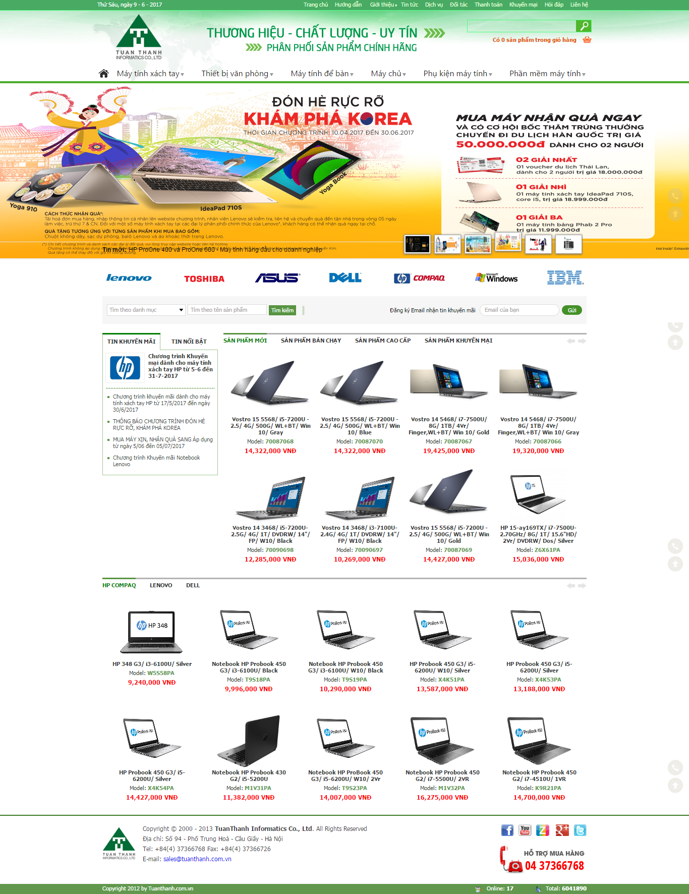 Thiết kế website công ty tin học Tuấn Thanh đẹp SEO nhanh hiệu quả
